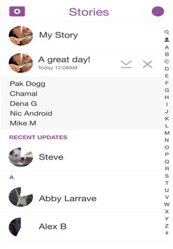 Delete Story on Snapchat